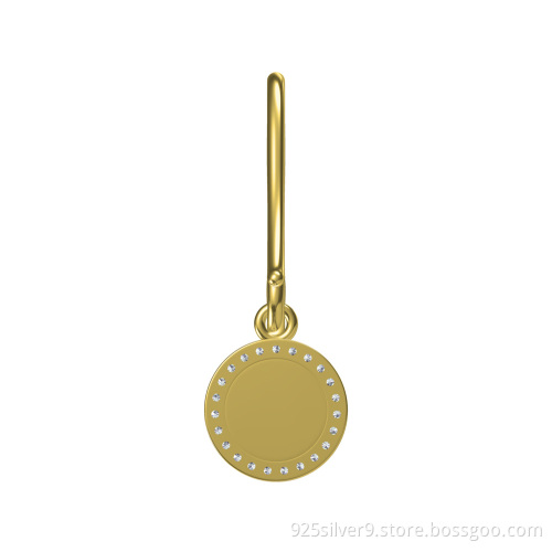 Wholesales customized 925 sterling silver jewelry earrings with ceramic